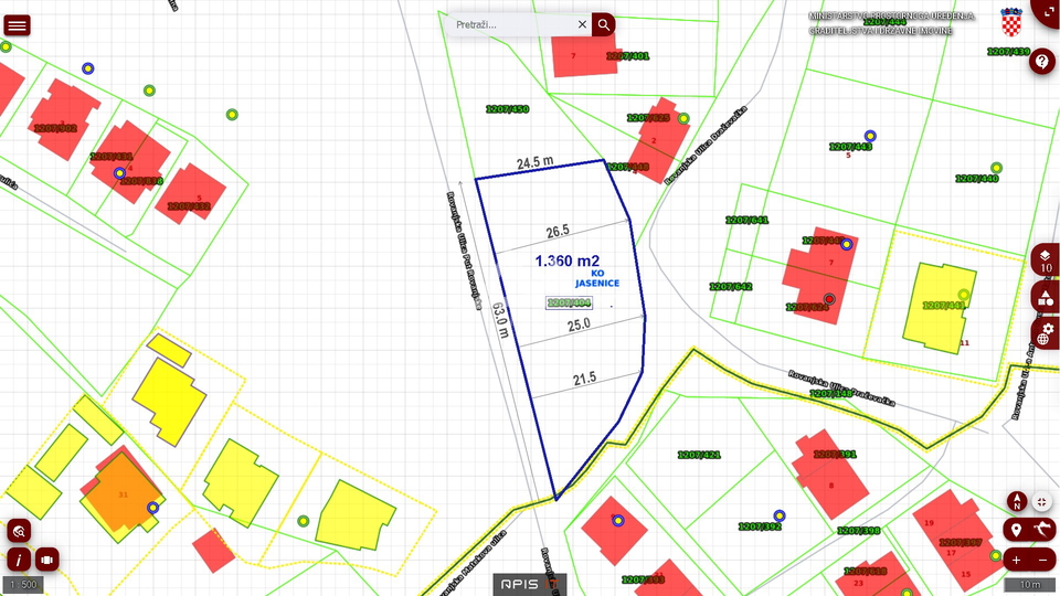 Terreno, 1360 m2, Vendita, Jasenice - Rovanjska